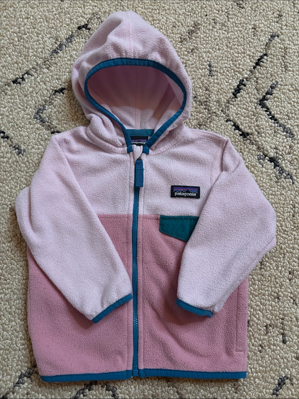 Patagonia Hooded Fleece Jacket 6/12 months